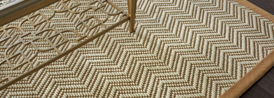 Nourison zig zag area rug and coffee table 